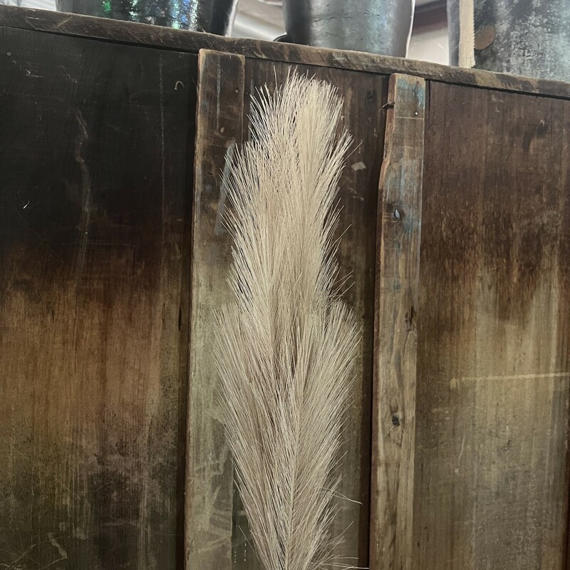 This pretty taupe pampas grass is perfect for smaller vases and its beautiful color will go with any seanonal florals or just on its own for that touch of Boho.
stem measures 24 inches in length