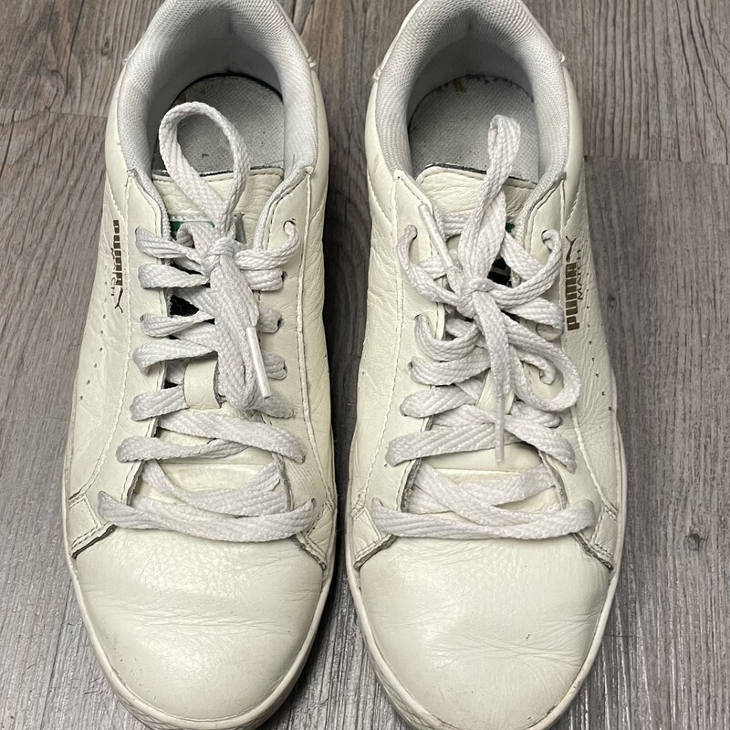 Puma Shoes, White, Size: 5.5Y