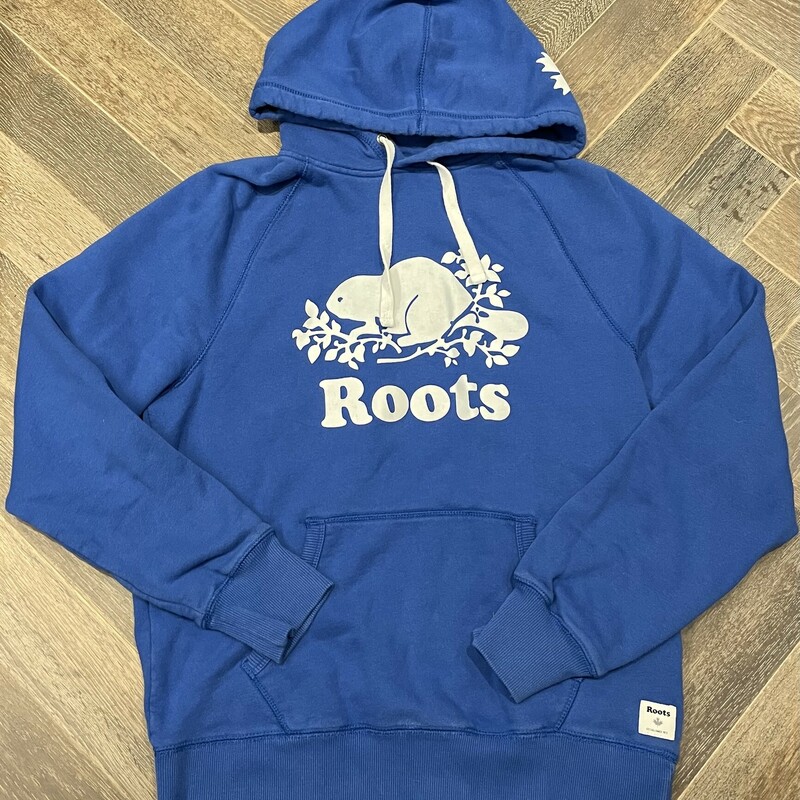 Roots Pullover Hoodie, Blue, Size:Mens Small