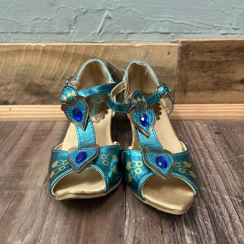 Jasmine Pointed Shoes, Teal, Size: Shoes 11.5