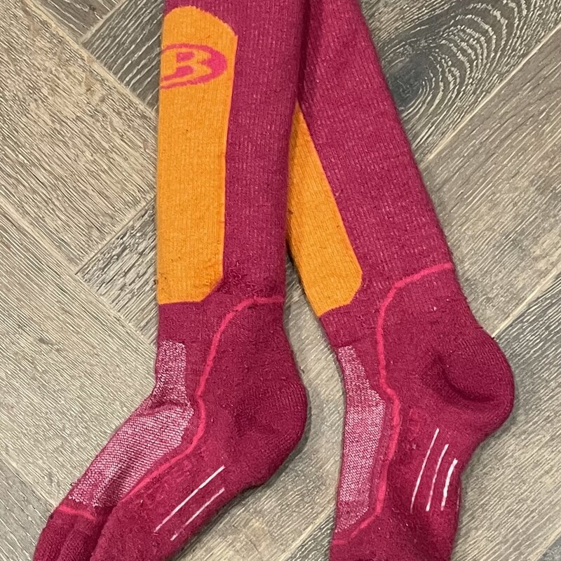 Ice Breaker Wool Socks, Fuchsia/Orange
Size: 8-11Shoe size