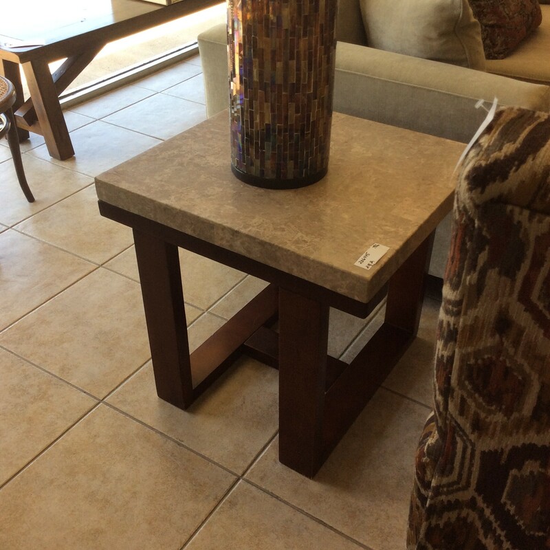 Pr Marble Top End Tables