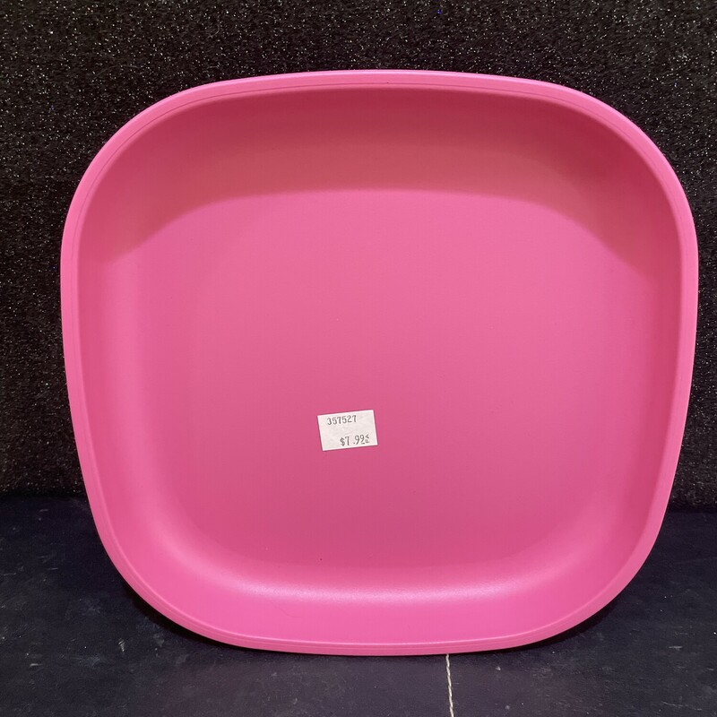 Large Recycled Plate Pink, Pink, Size: Eating