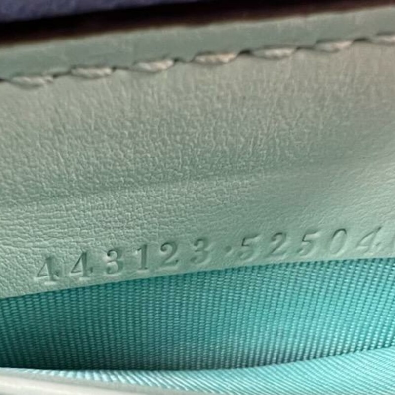 GUCCI
Calfskin Matelasse Diagonal GG Marmont Zip Around Wallet Multicolor Pastel
Size:
Base length: 7.25 in
Height: 4 in
Width: 1 in
#443123-525040
This is an authentic GUCCI Calfskin Matelasse GG Marmont Zip Around Wallet in Multicolor Pastel. This stylish wallet is crafted of smooth calfskin leather in a multicolor pastel with an antiqued silver GG logo. The wallet unzips to a mint green leather interior with a card slot panel, patch pockets, and a zipper compartment.
Original Est. Retail Price: $850.00
Comes with Certificate of Authenticity