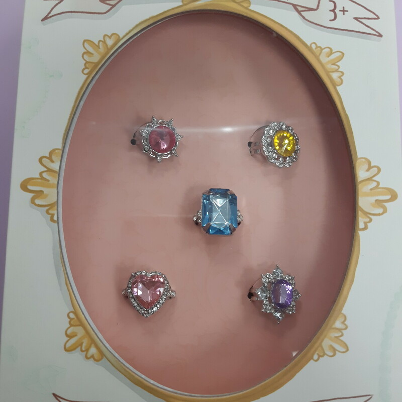 Set Of 5 Rings Elizabeth, 3+, Size: Jewellery