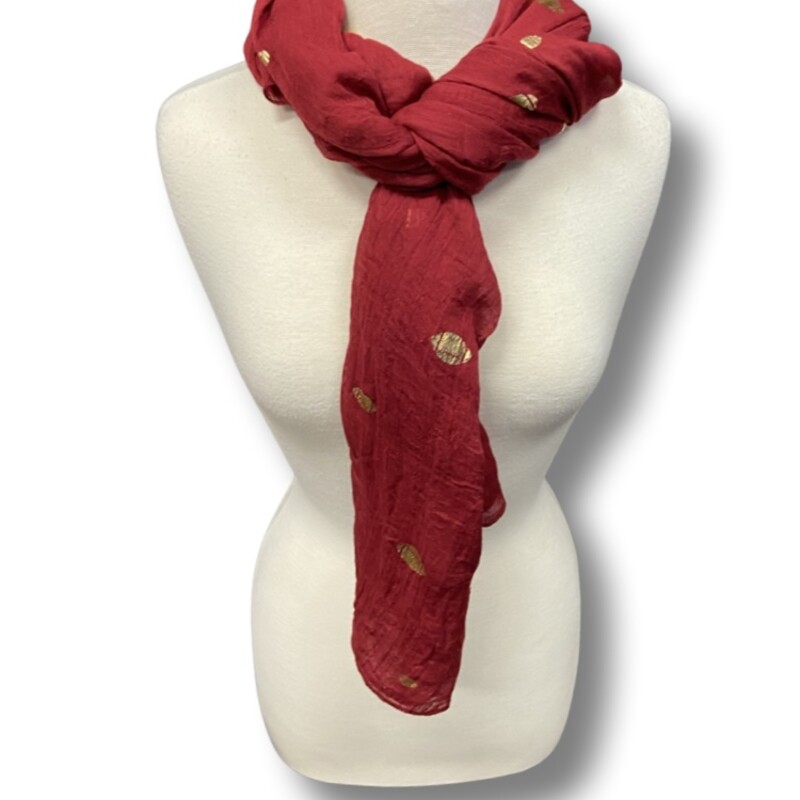Red/gld Football Scarf