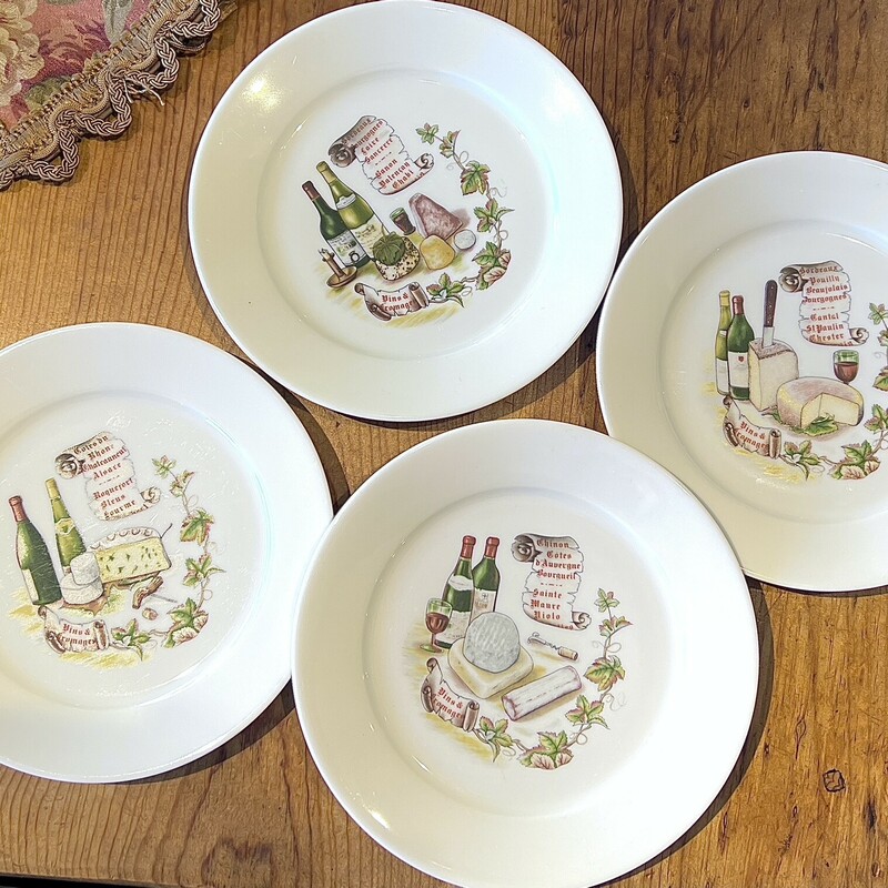 Plates Limoges Wine/Chees