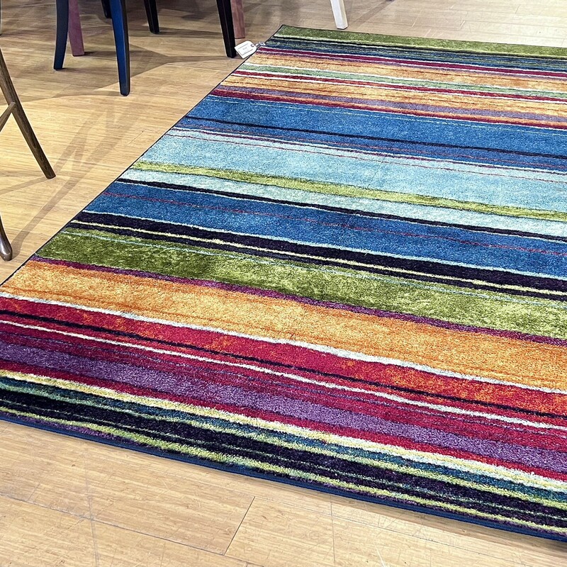 Rug Colorful Stripes,
Size: 5x8