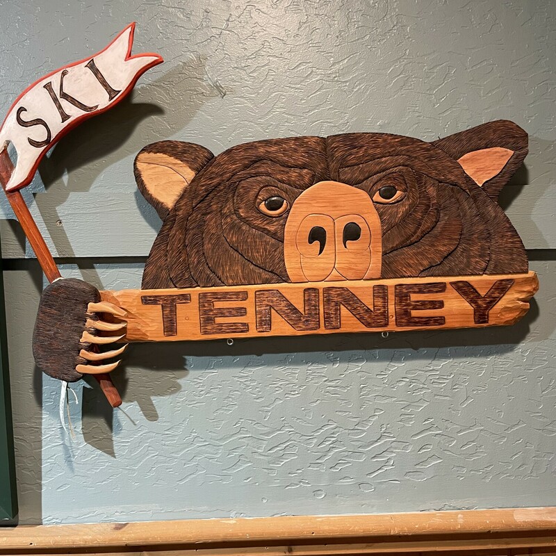 Ski Tenney Bear Sign