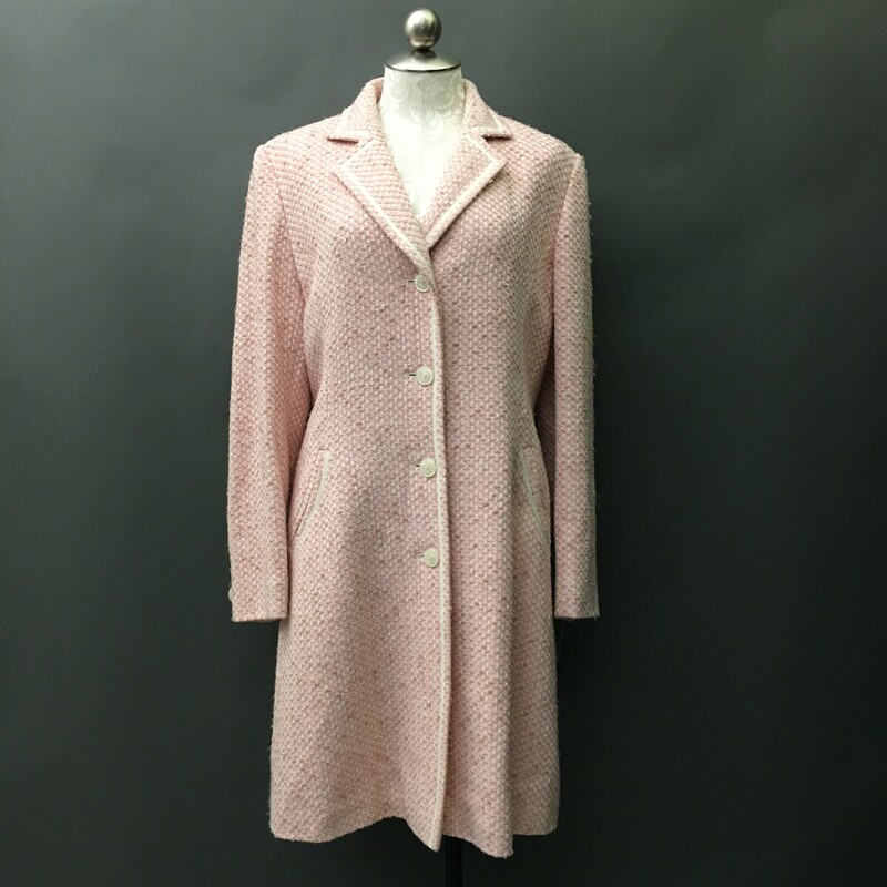 Collection by Gallery size 8 / 10  pink peach tan white tweed light overcoat
2lbs 6.2 oz