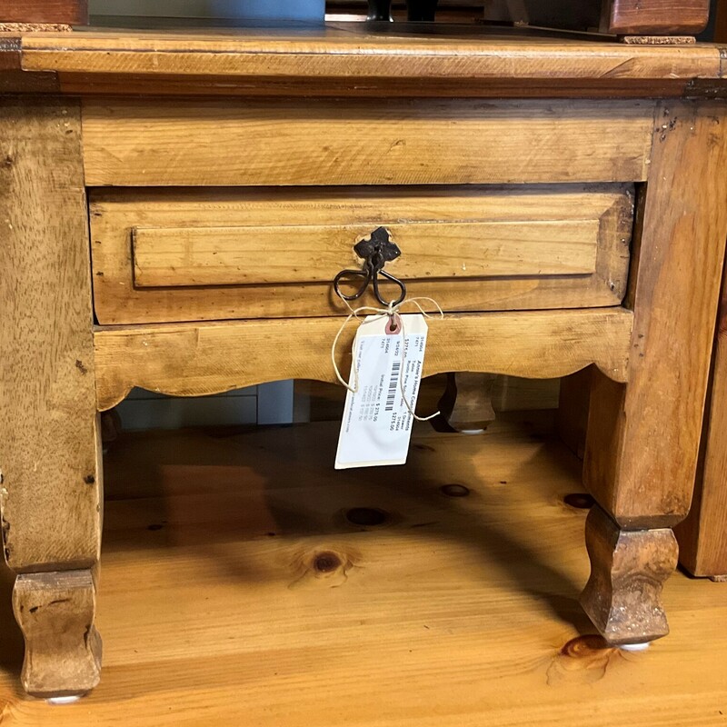 Rustic Pine Side Table