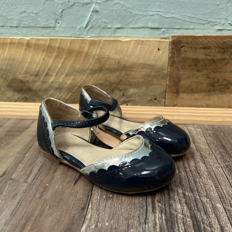 Janie & Jack Holiday MJs, Navy, Size: Shoes 5