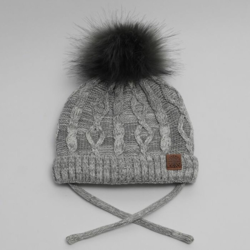 Hat With Pom S18m-3 Lgray, Gray, Size: Hat Winter