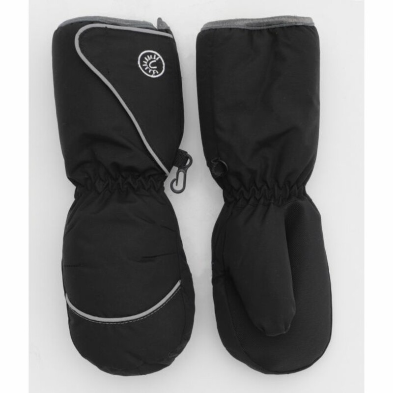 Shell :	100% nylon waterproof with breathable coating
Lining :	100% polyester, soft anti-pilling brushed microfleece
Insulation :	100% polyester microfiber

FEATURES

Wide Opening Neoprene Cuff Keeps Snow Out
Easy Dressing with Velcro Closure Cuff
Adjustable Velcro Wrist Straps
Rubber Palm and Thumb