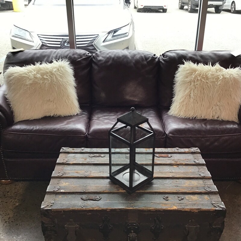 Merlot Leather Sofa