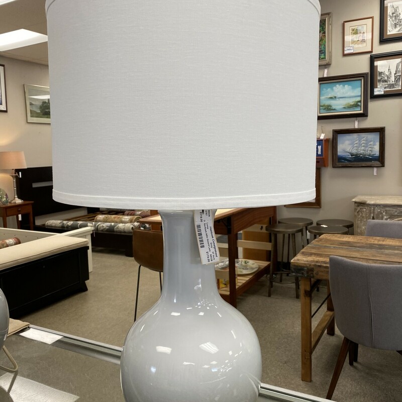 Savfaieh Alfio Gourd Lamp, Gray, Size: 27 Inch