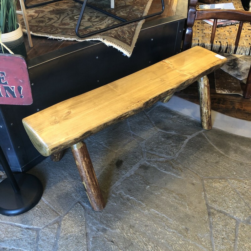 Pine Log Bench Mountain Living Home Consignment