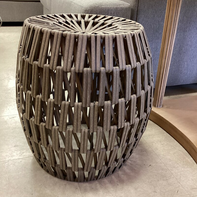 Barrel Striped End Table