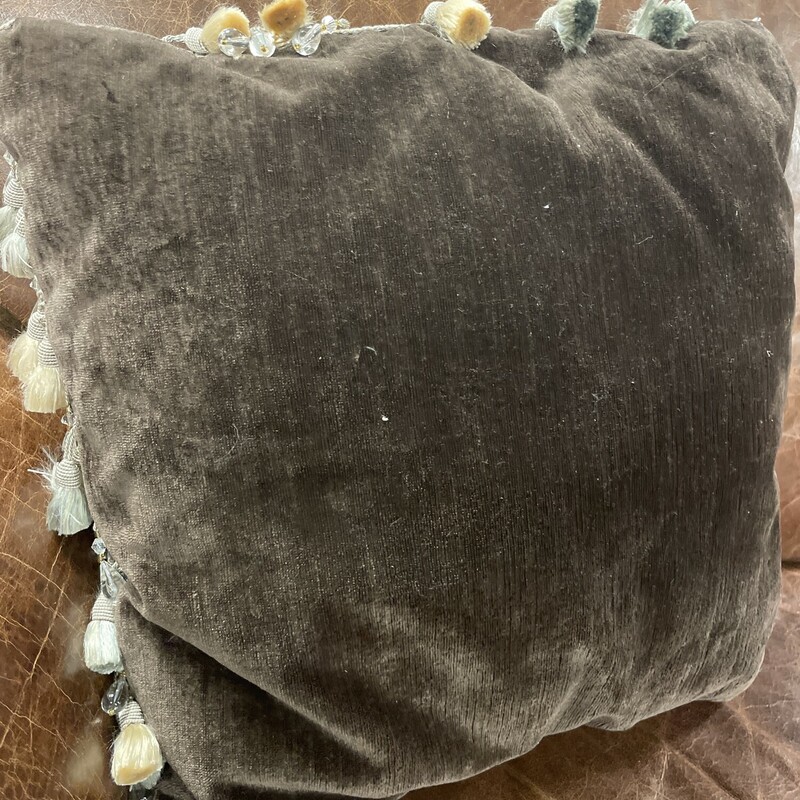 Brown Tassel Pillow