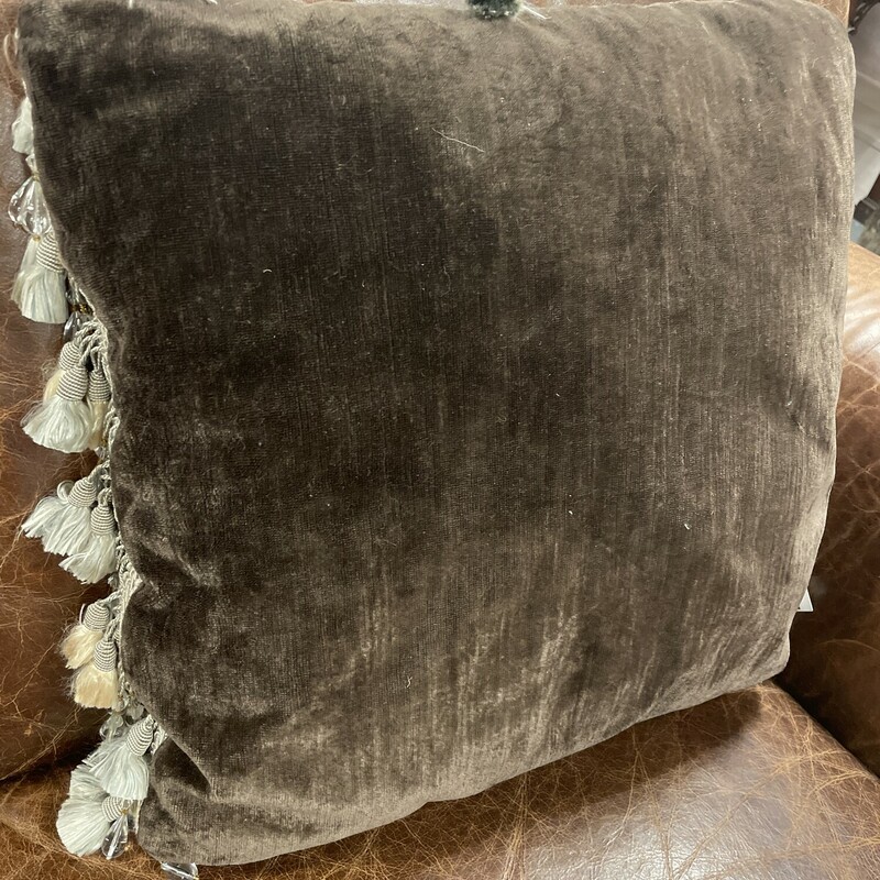 Brown Tassel Pillow