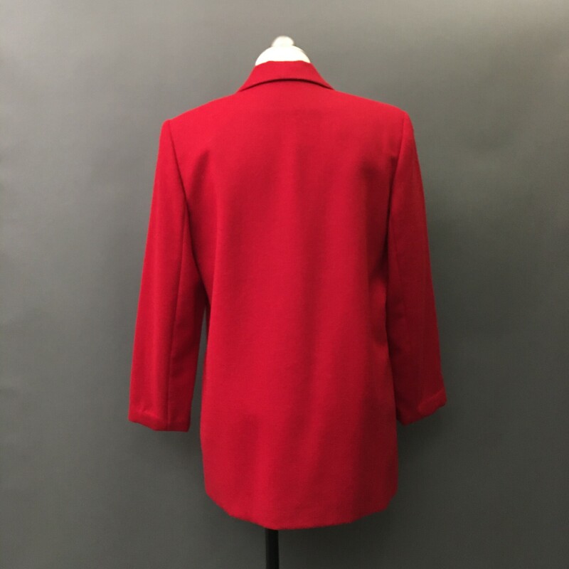 Sag Harbor 100% Wool, Red, Size: 12
100% Sustainable New Wool , Warm, stylish simple construction,  Lapel Collar, single Button Closure. Lined.
1 lb 2.0 oz