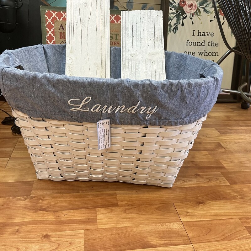 Basket Laundry White
