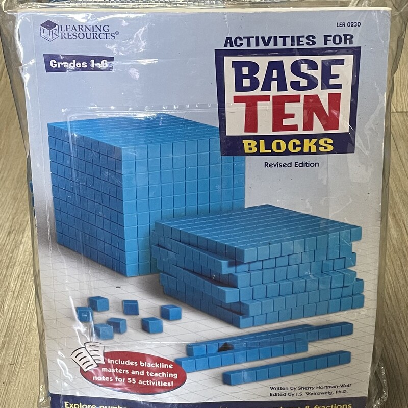 Learning Resources Base Ten Blocks,
Blue, Size: Grade 1-6
