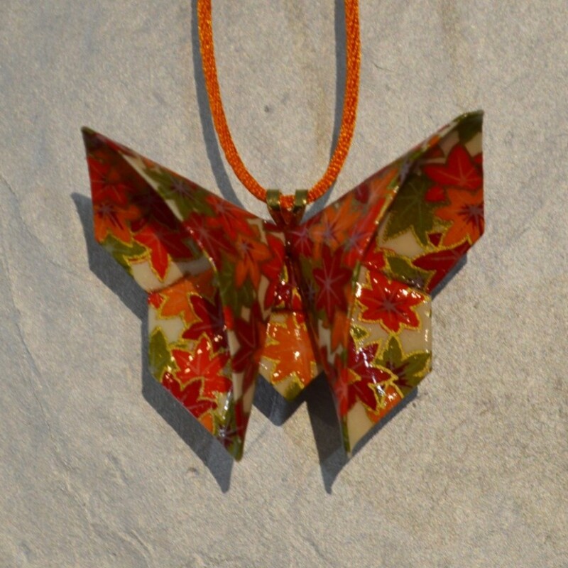 Autumn Butterfly Necklace