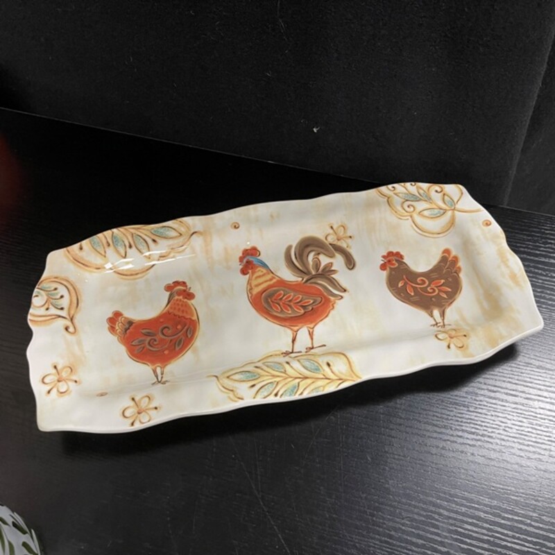 Pier One Rooster Platter