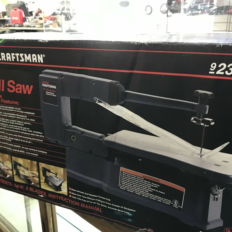 Scroll Saw, Size: 13in Craftsman

NEW in Sealed Box