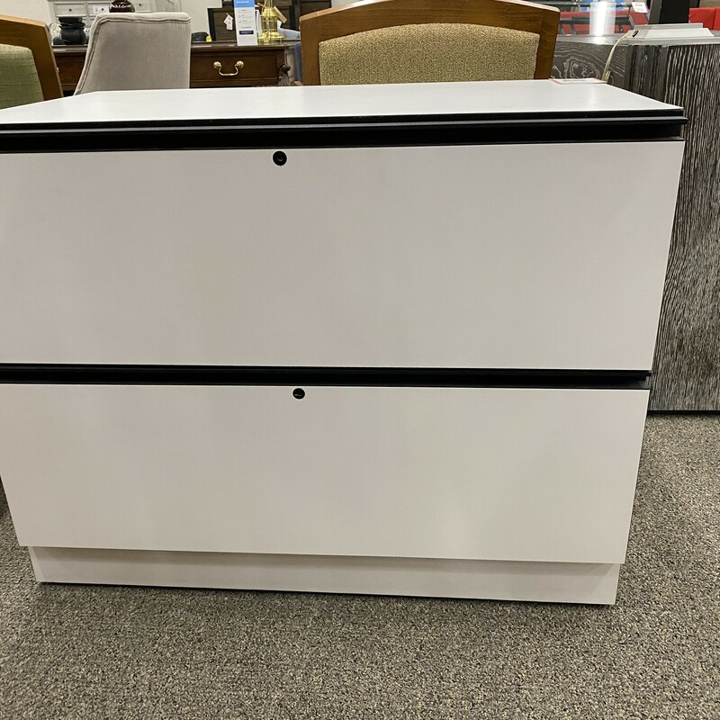 White Lateral File Cabine Consign Furniture Meridian