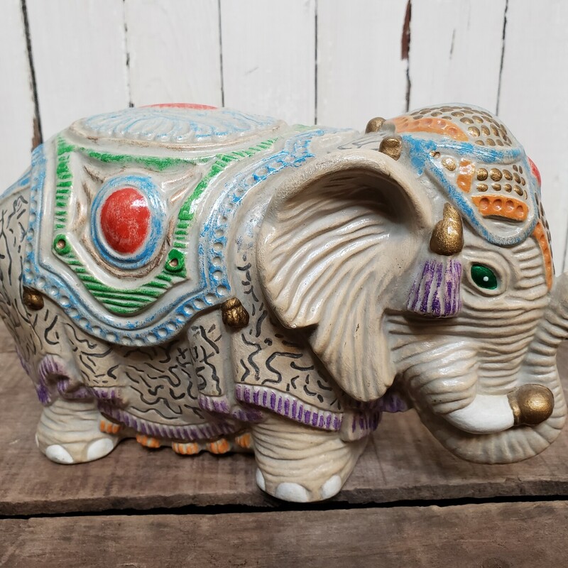 Vintage Ceramic Elephant, Size:9x5