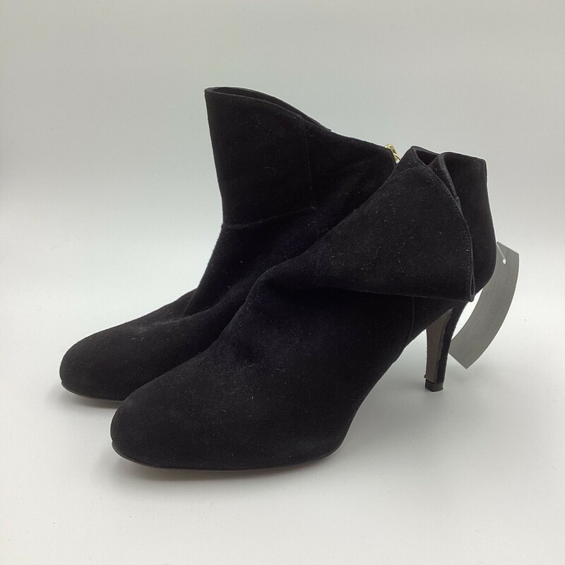 Suede Ankle Boots W Heel