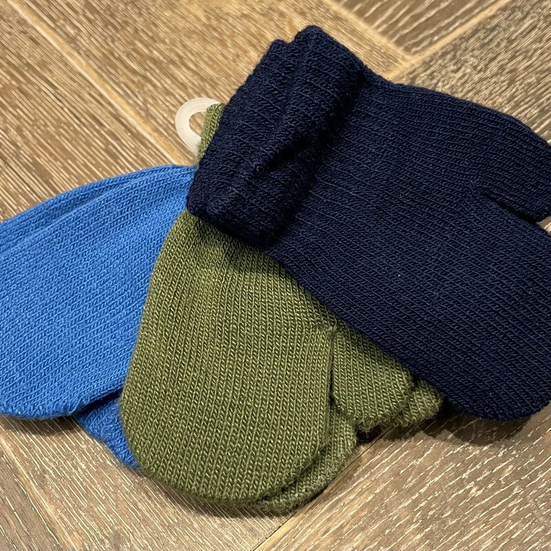 Gertex Knit 3Pk Mitten, Blue/Green/Navy, Size: 12-24M
NEW!