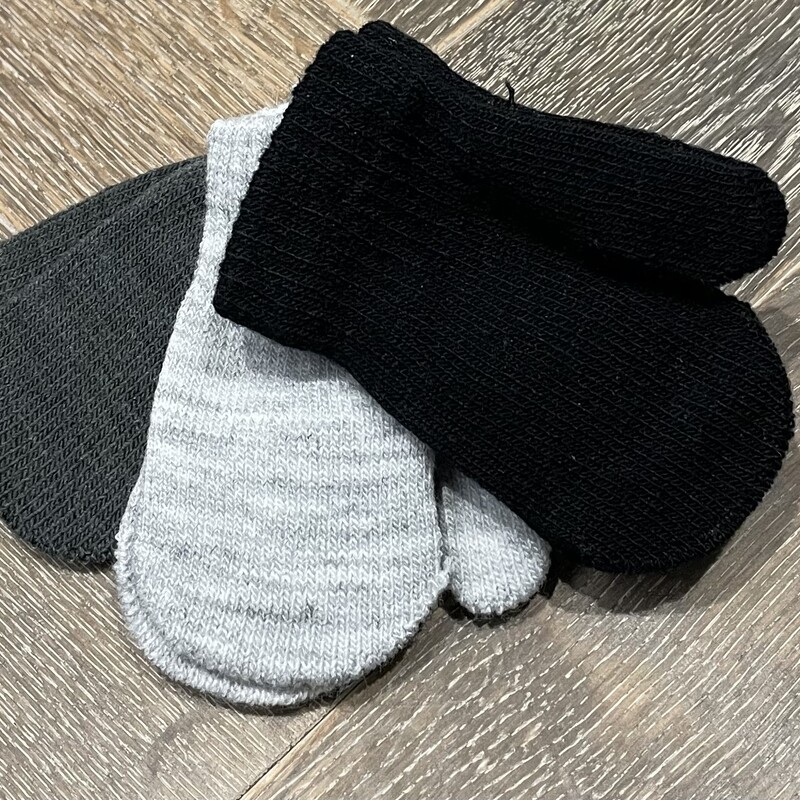 Gertex Knit 3Pk Mitten, Black/Dark & Light Grey,
Size: 12-24
NEW!