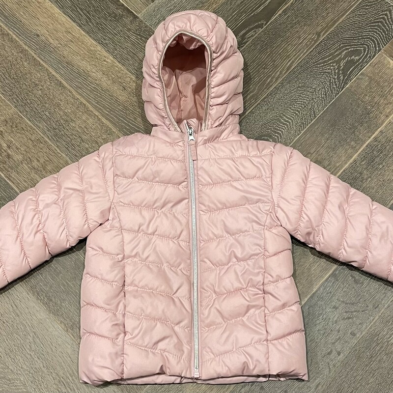 H&M Puffer Jacket, Pink, Size: 4Y