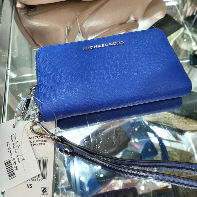 Bright Blue MK Wallet
