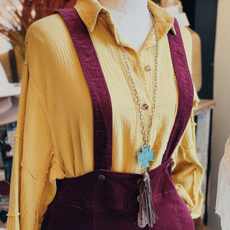 Upcycled LV Necklace