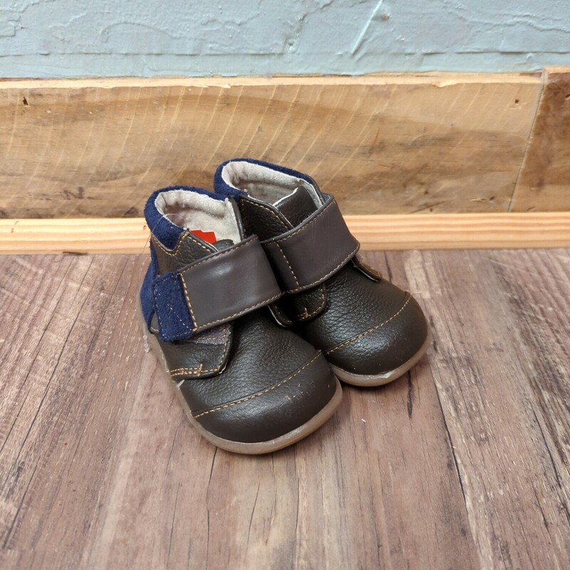 SeeKaiRun Baby Hi Tops, Navy, Size: Shoes 4.5