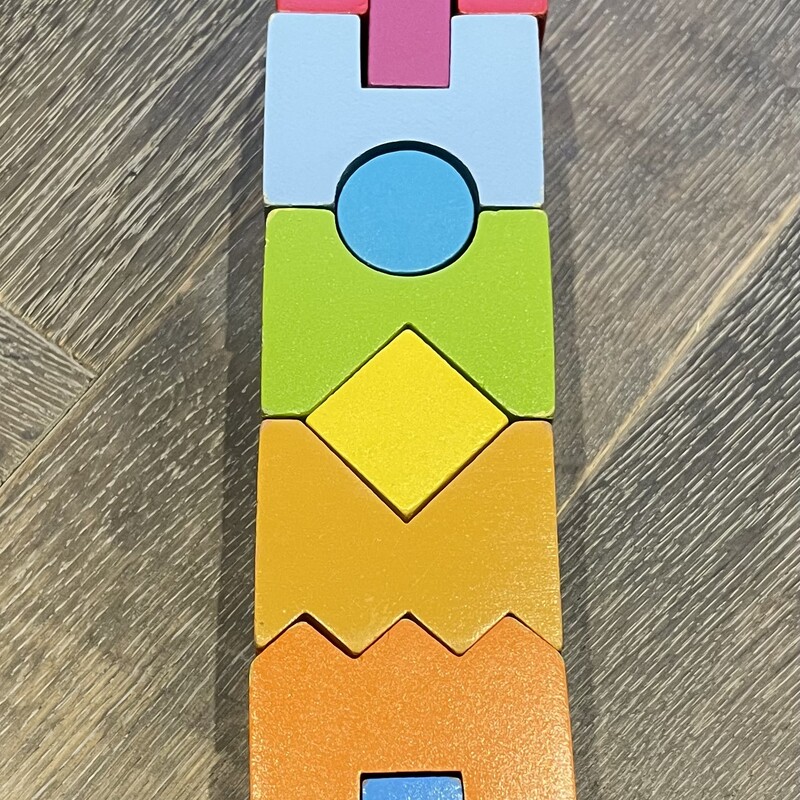 Wooden  Puzzle  Toy, Multi, Size: Used