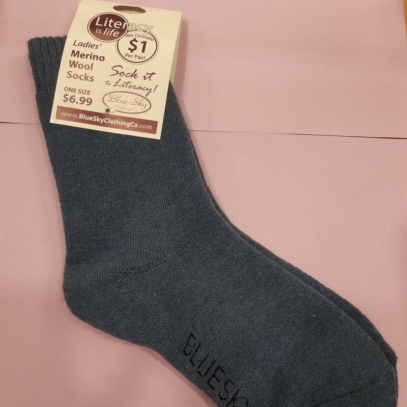 Socks Shoe Size 5-8 Denim