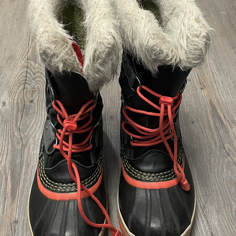 Sorel Winter Boots Suede, Black/ R, Size: 3Y
