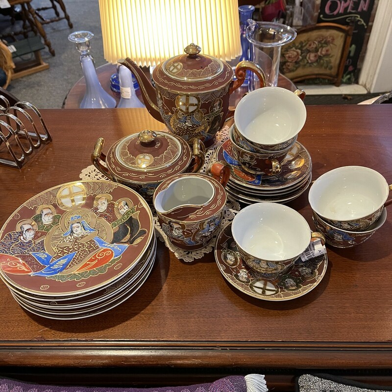 Satsumi 23pc Tea/dessert, Brown/or, Size: None