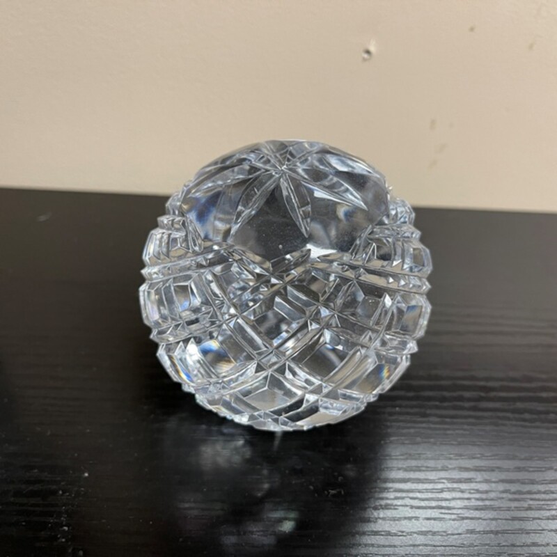 Cut Glass Orb Paperweight