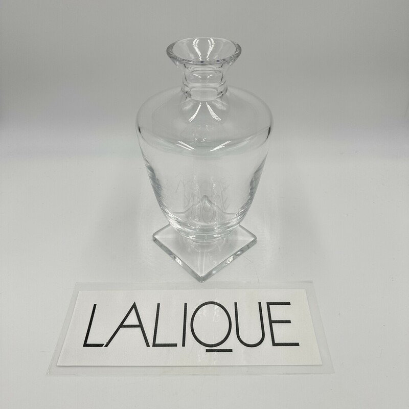 LaLique Footed Decanter Fiddleheads Consignment LLC