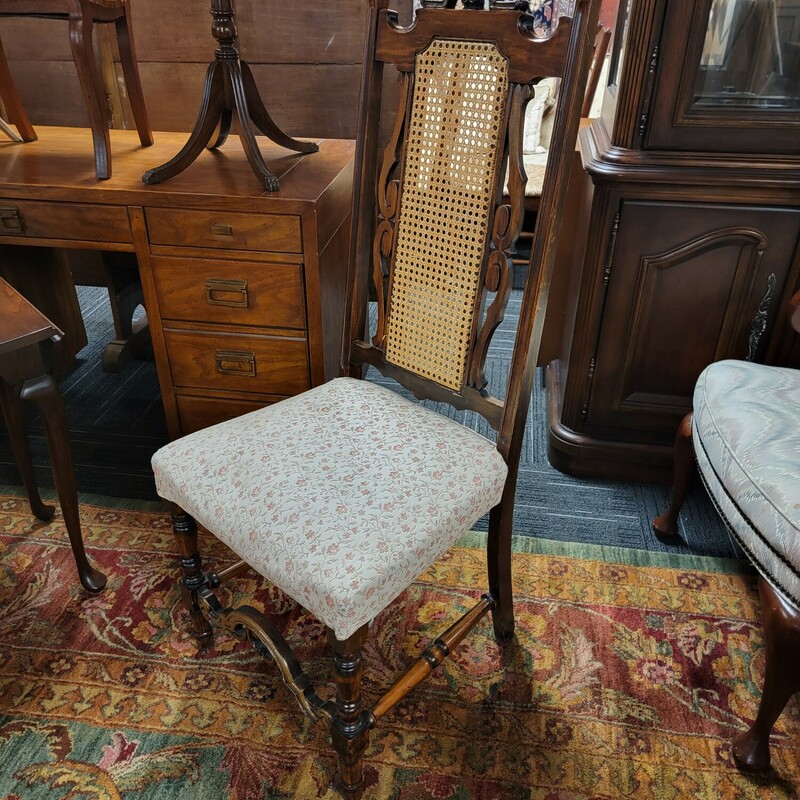 Antique Cained Back Chair in good condition.