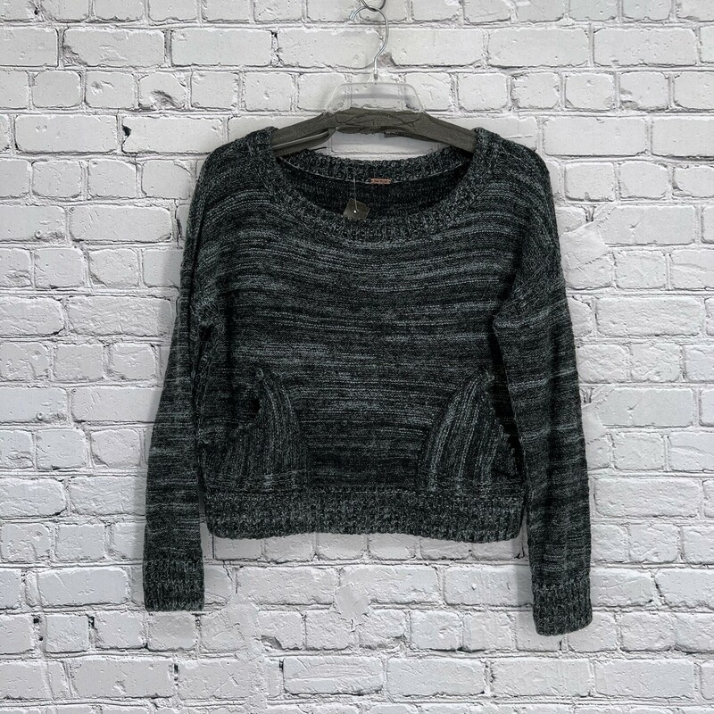 Free People Sweater, Gray, Size: Medium