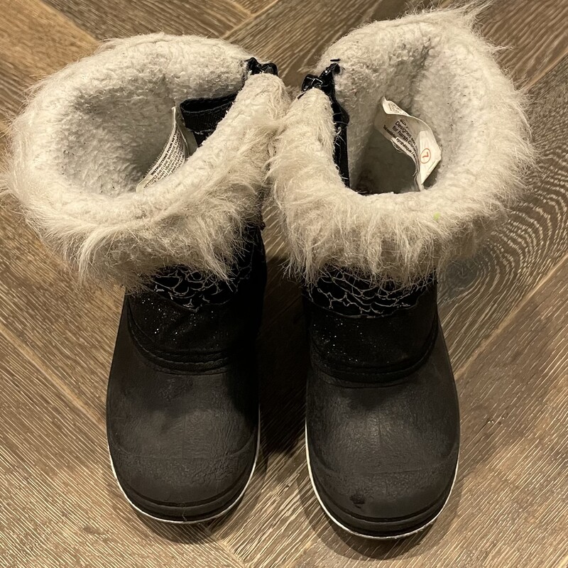 Arctic Tracks Winter Boot, Black, Size: 7T