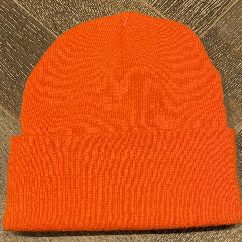Knit Beanie - NEW!, Neon Orange, Size: 8Y+