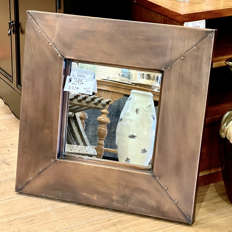 Copper mirror,
Size: 26x26